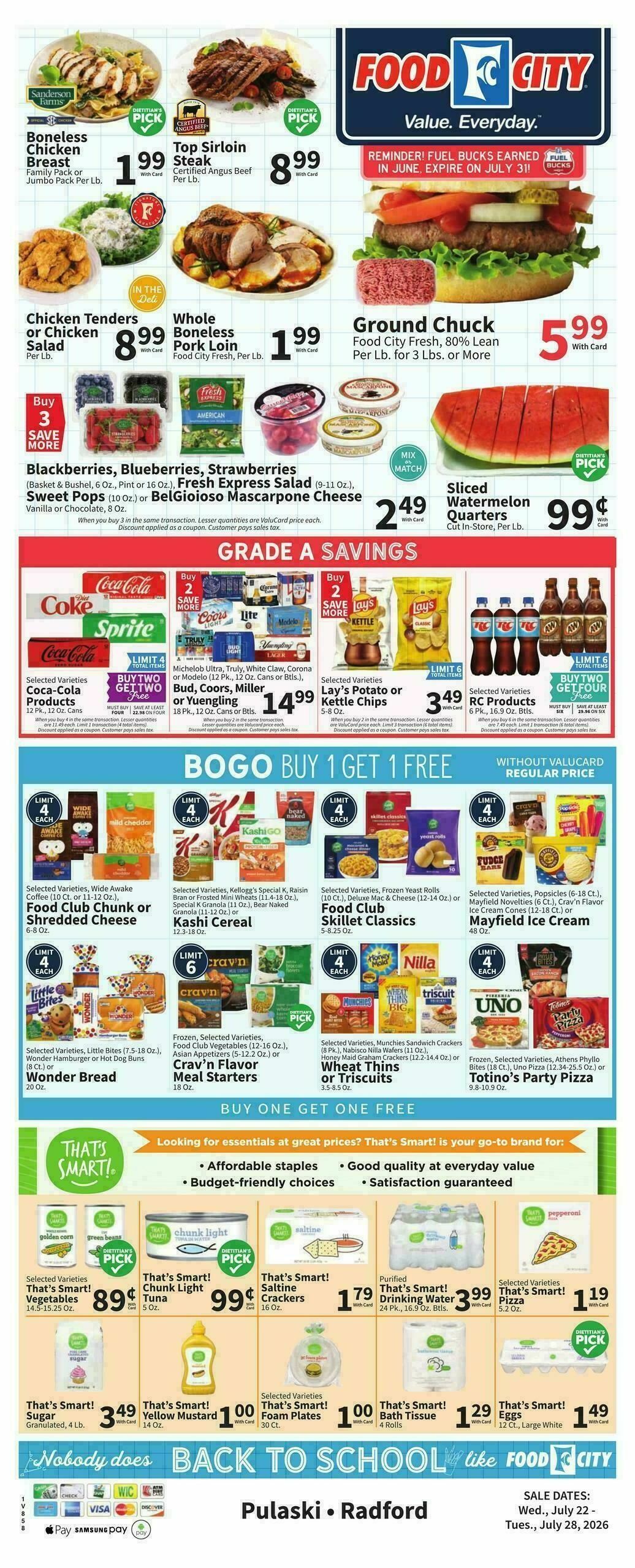 Food City Weekly Ad from July 22