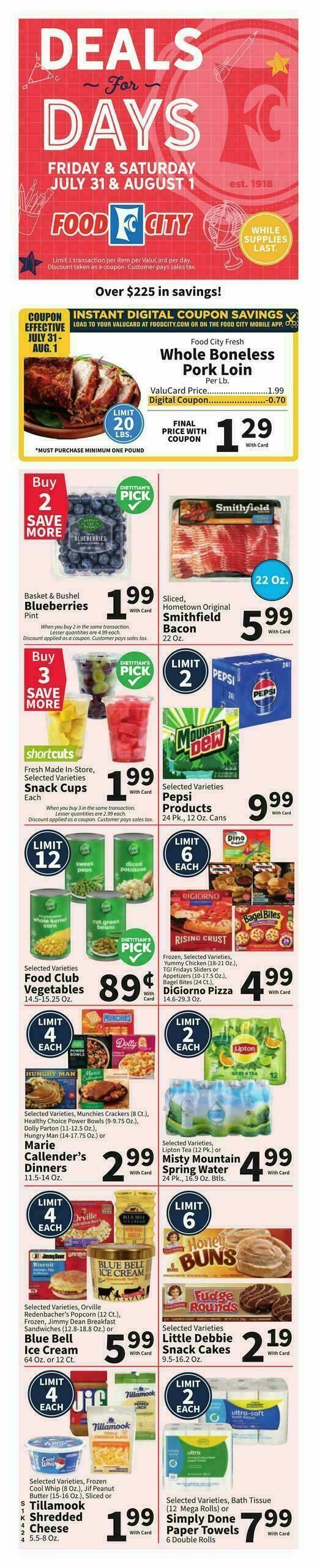 Food City Weekly Ad from July 29