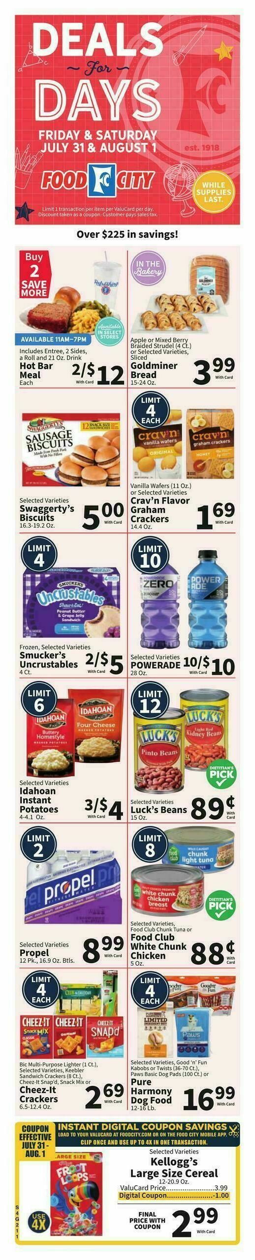 Food City Weekly Ad from July 29