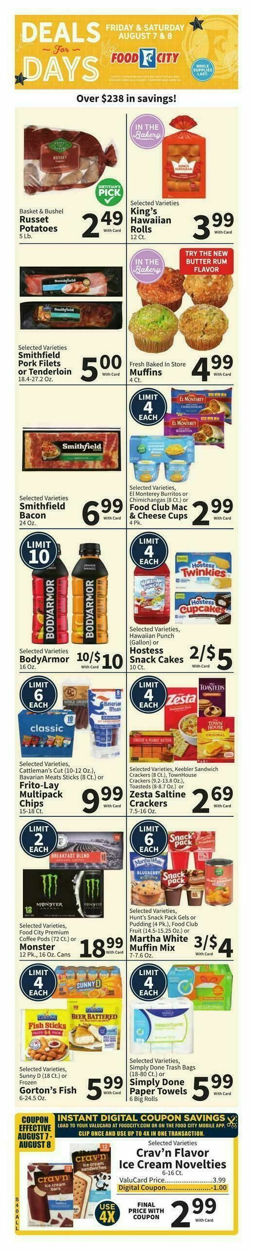 Food City Weekly Ad from August 5