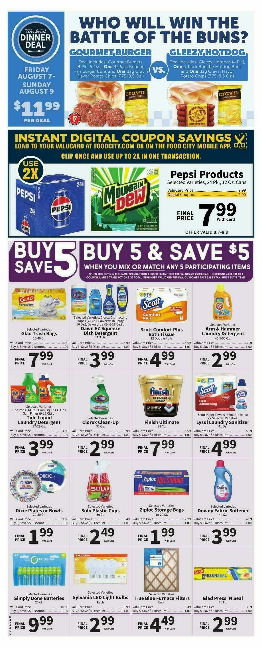 Food City Weekly Ad from August 5