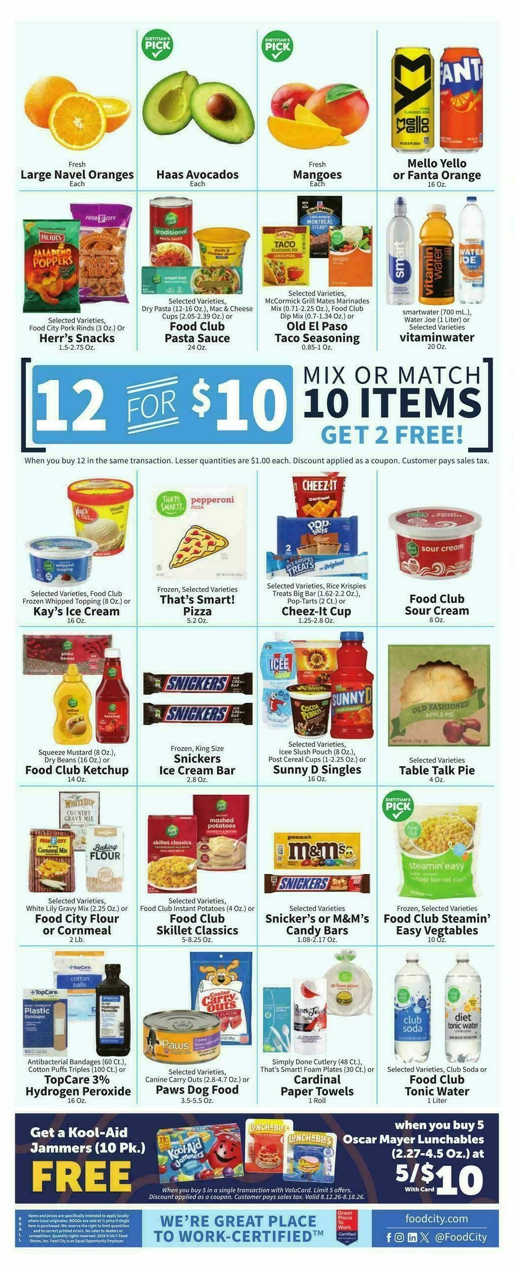 Food City Weekly Ad from August 12