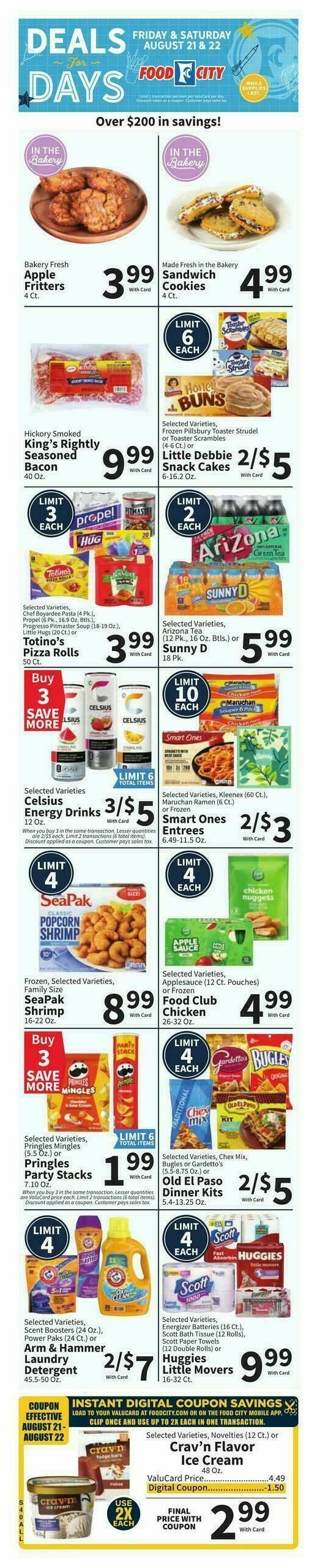 Food City Weekly Ad from August 19