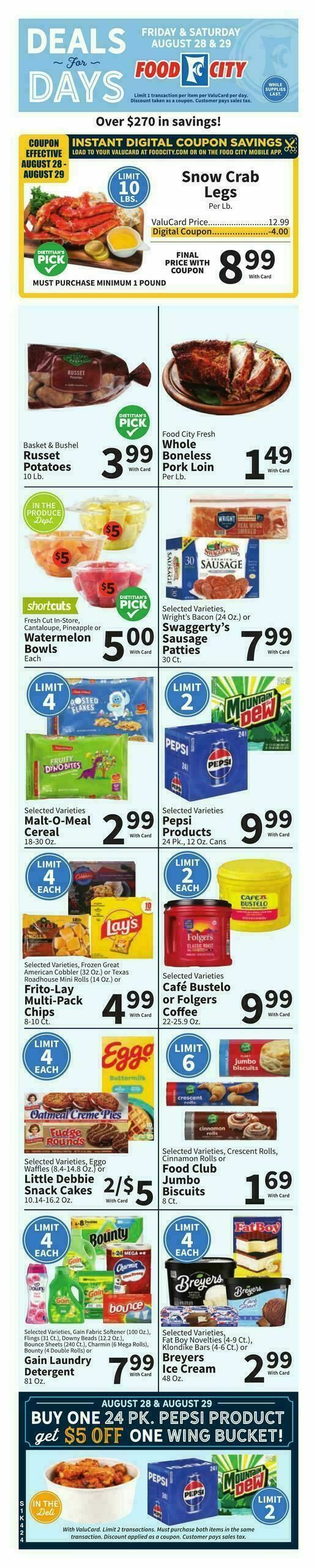 Food City Weekly Ad from August 26
