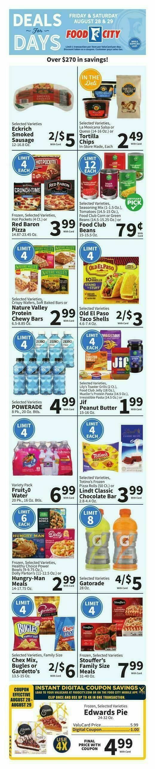 Food City Weekly Ad from August 26