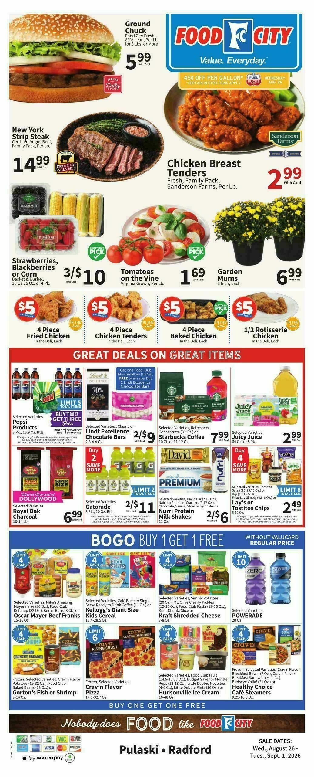 Food City Weekly Ad from August 26