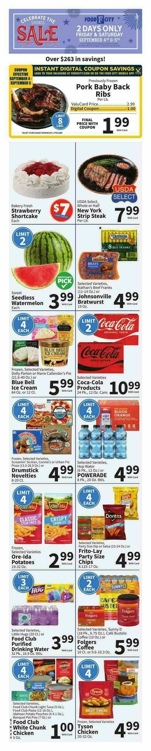 Food City Weekly Ad from September 2