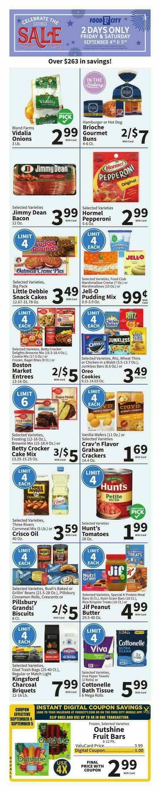 Food City Weekly Ad from September 2