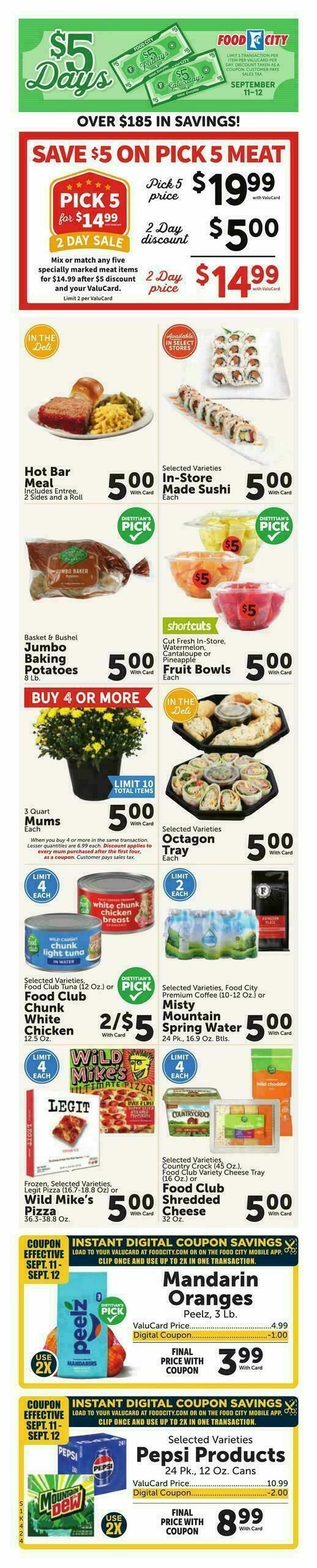 Food City Weekly Ad from September 9