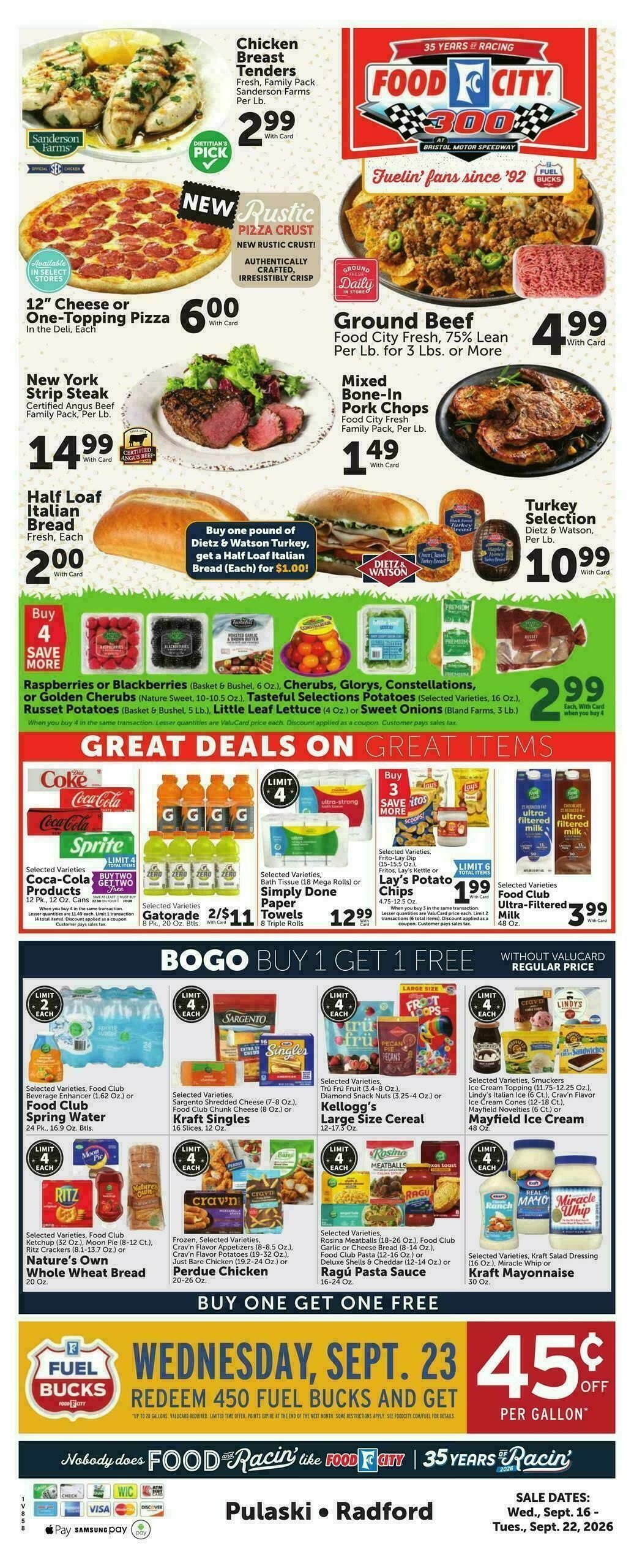 Food City Weekly Ad from September 16