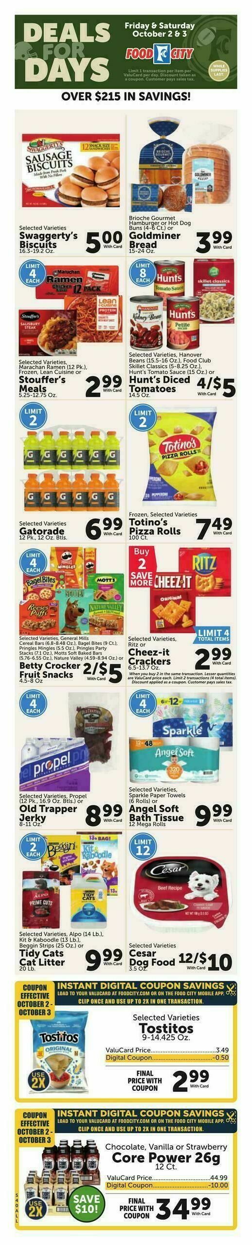 Food City Weekly Ad from September 30