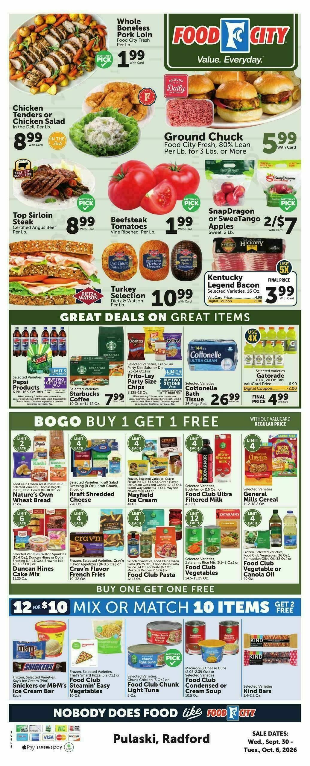 Food City Weekly Ad from September 30