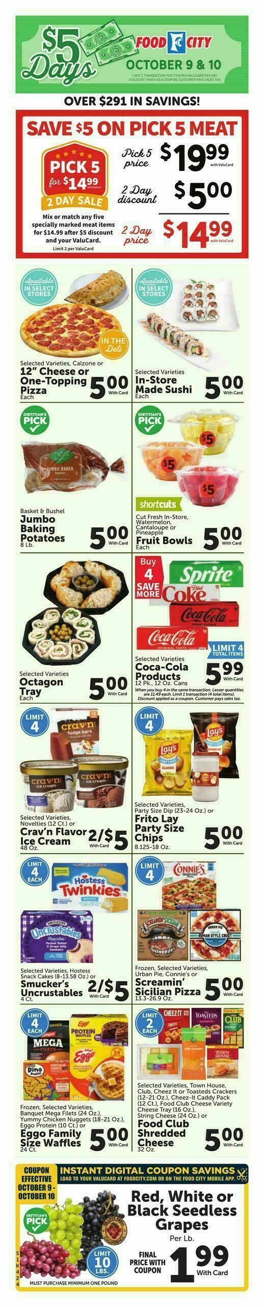 Food City Weekly Ad from October 7