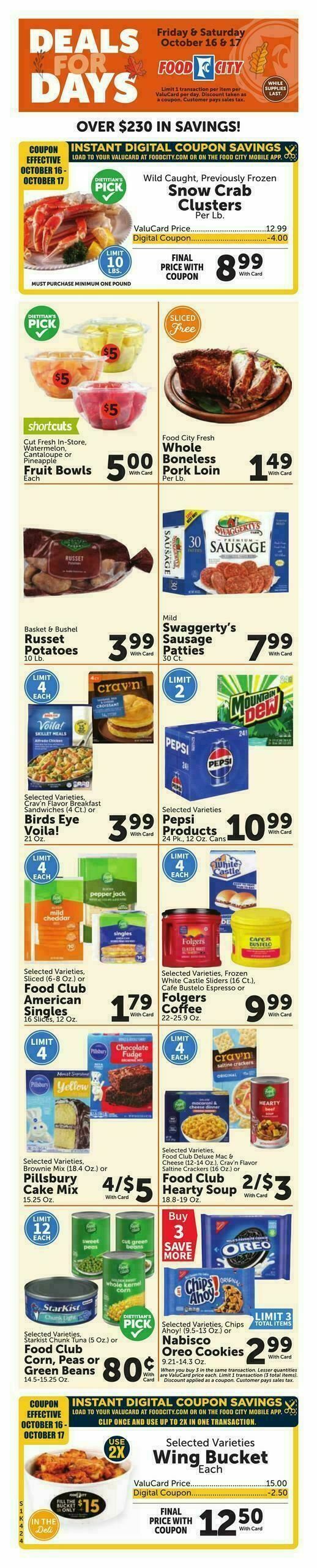 Food City Weekly Ad from October 14