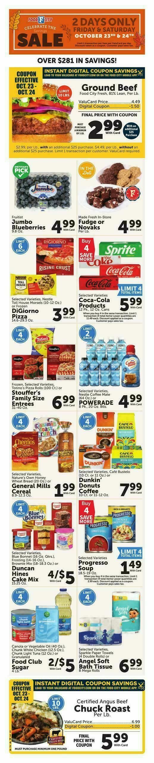 Food City Weekly Ad from October 21