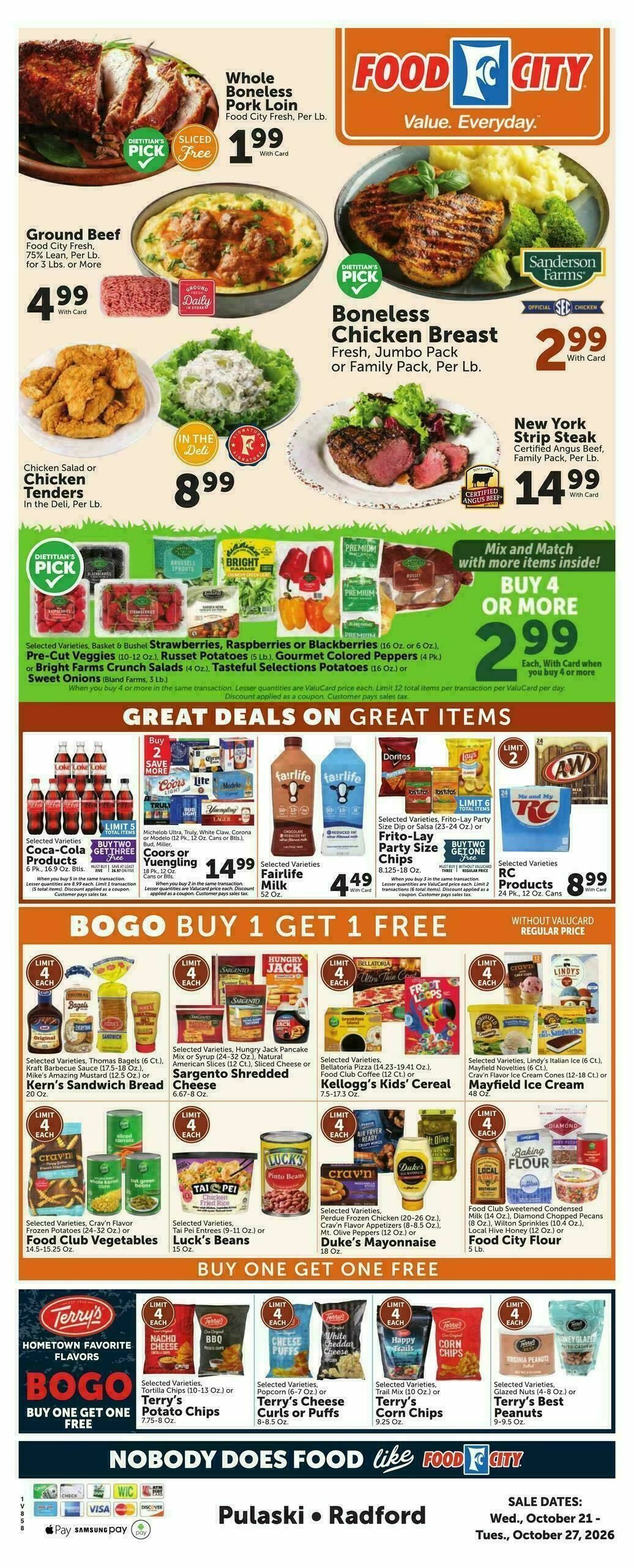 Food City Weekly Ad from October 21