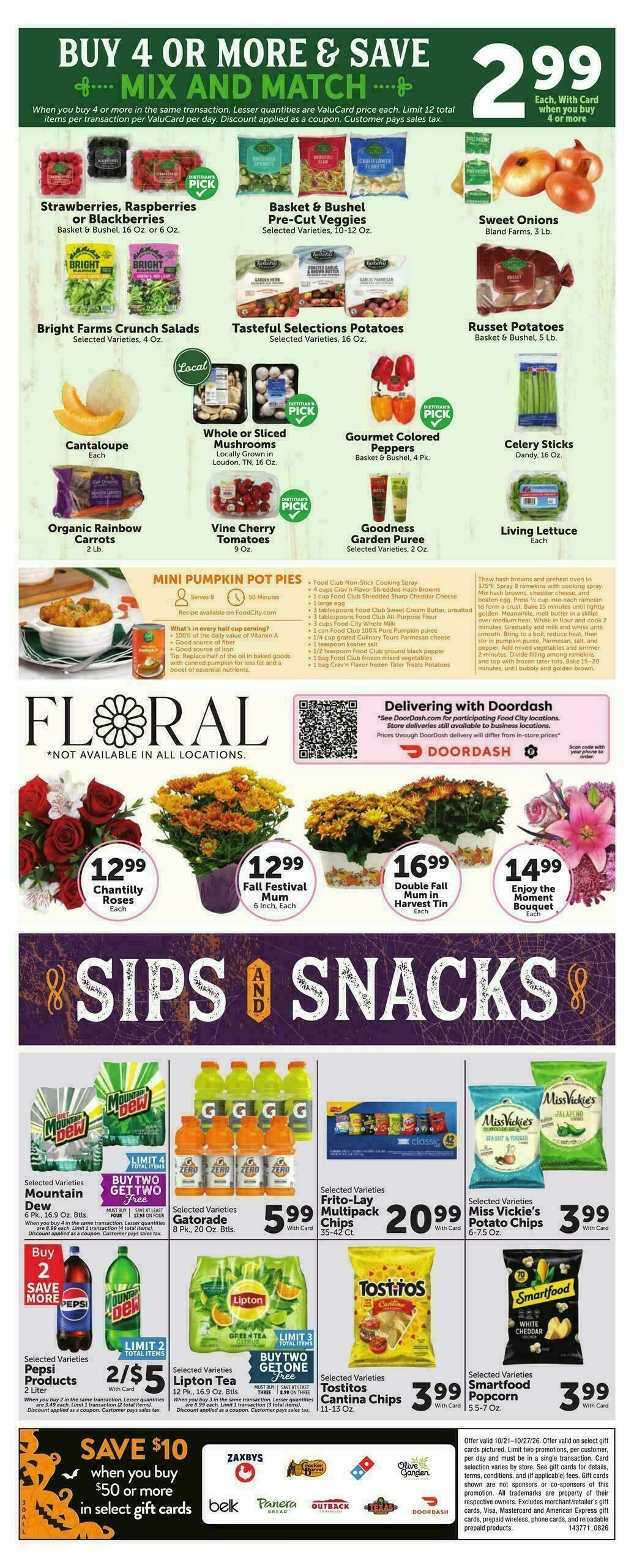 Food City Weekly Ad from October 21
