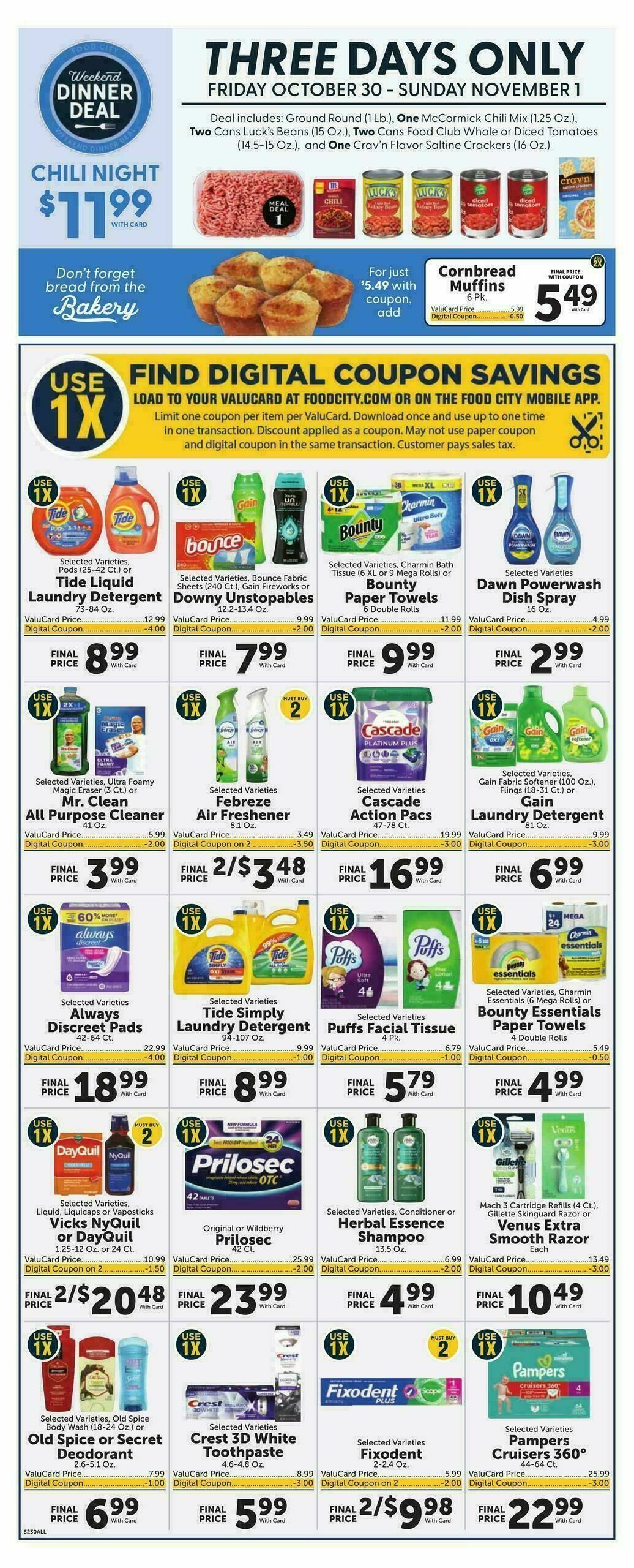 Food City Weekly Ad from October 28