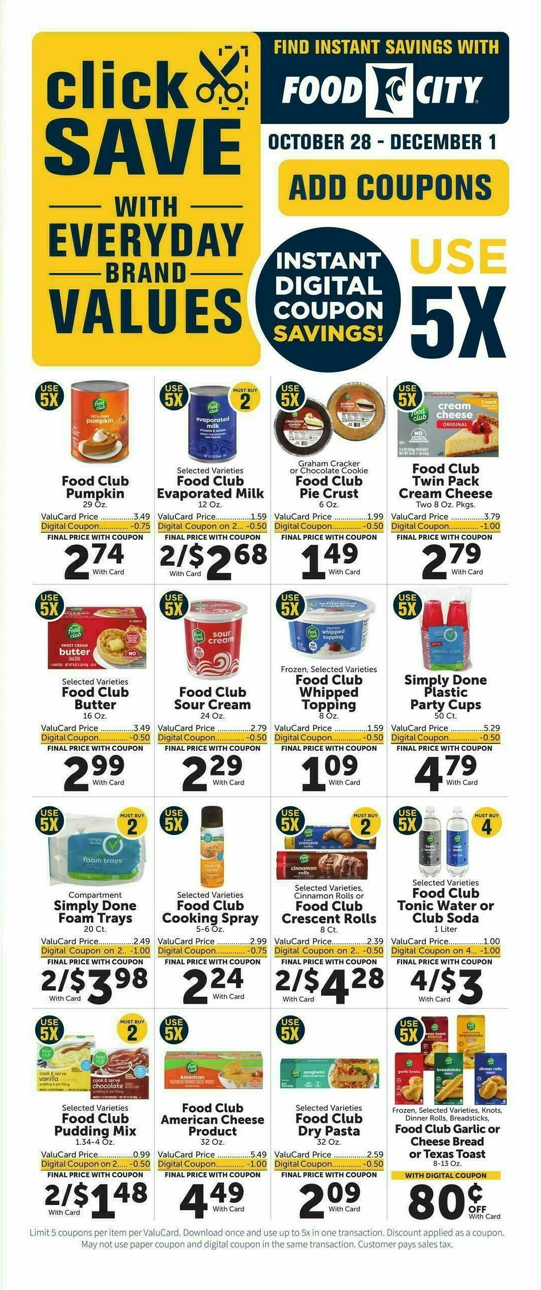 Food City Weekly Ad from October 28