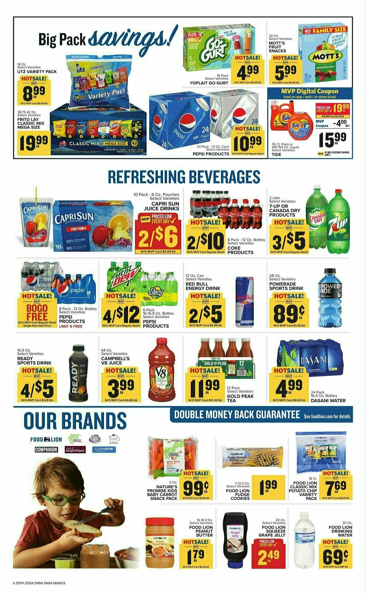 Food Lion Weekly Ad from August 9