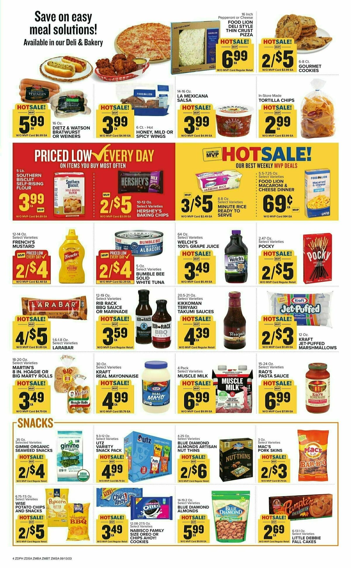 Food Lion Weekly Ad from September 13