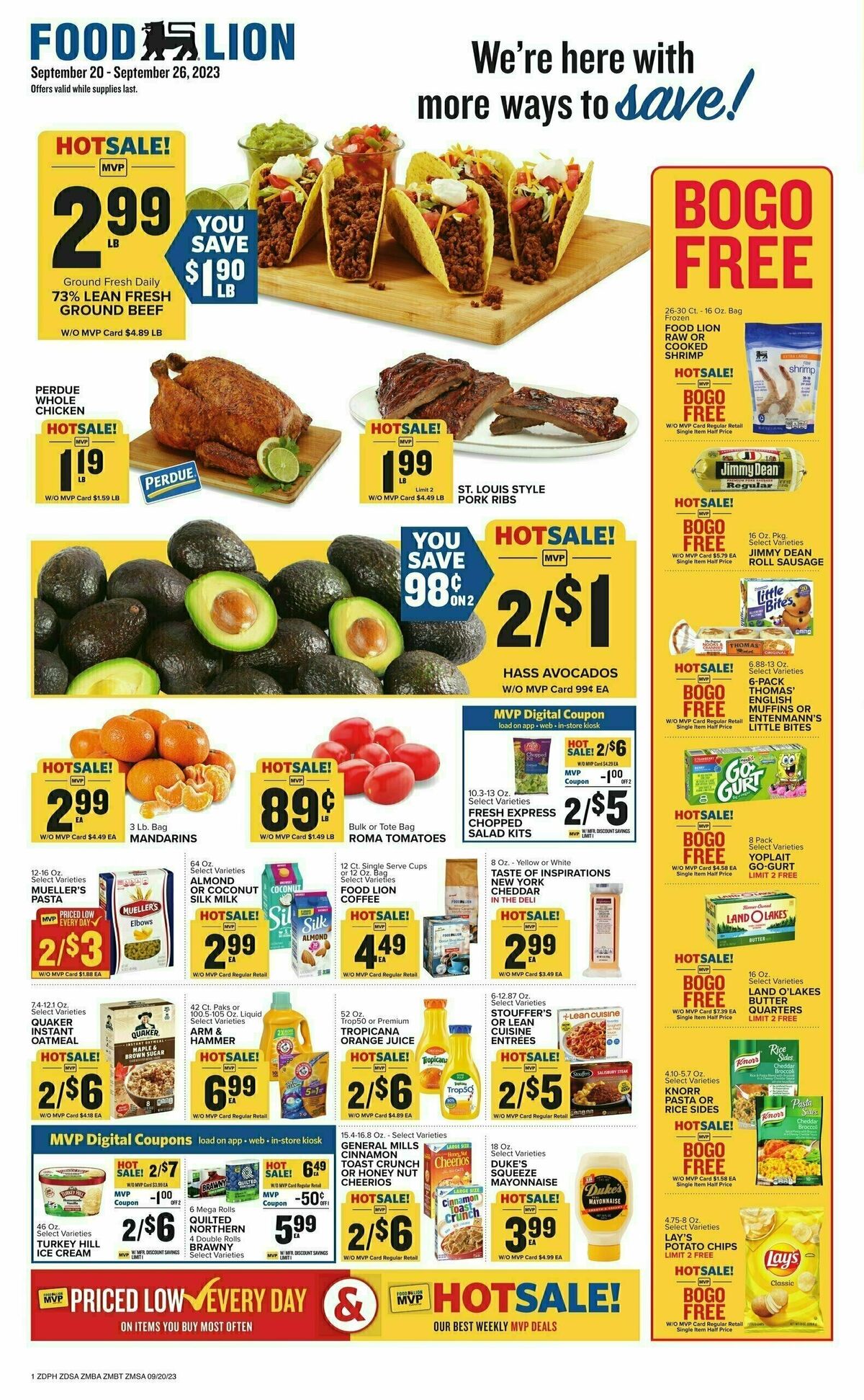Food Lion Weekly Ad from September 20