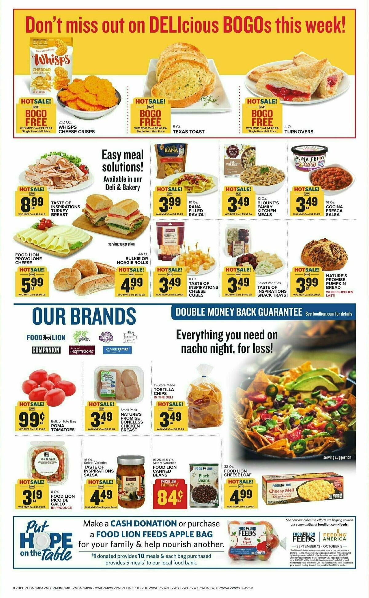 Food Lion Weekly Ad from September 27