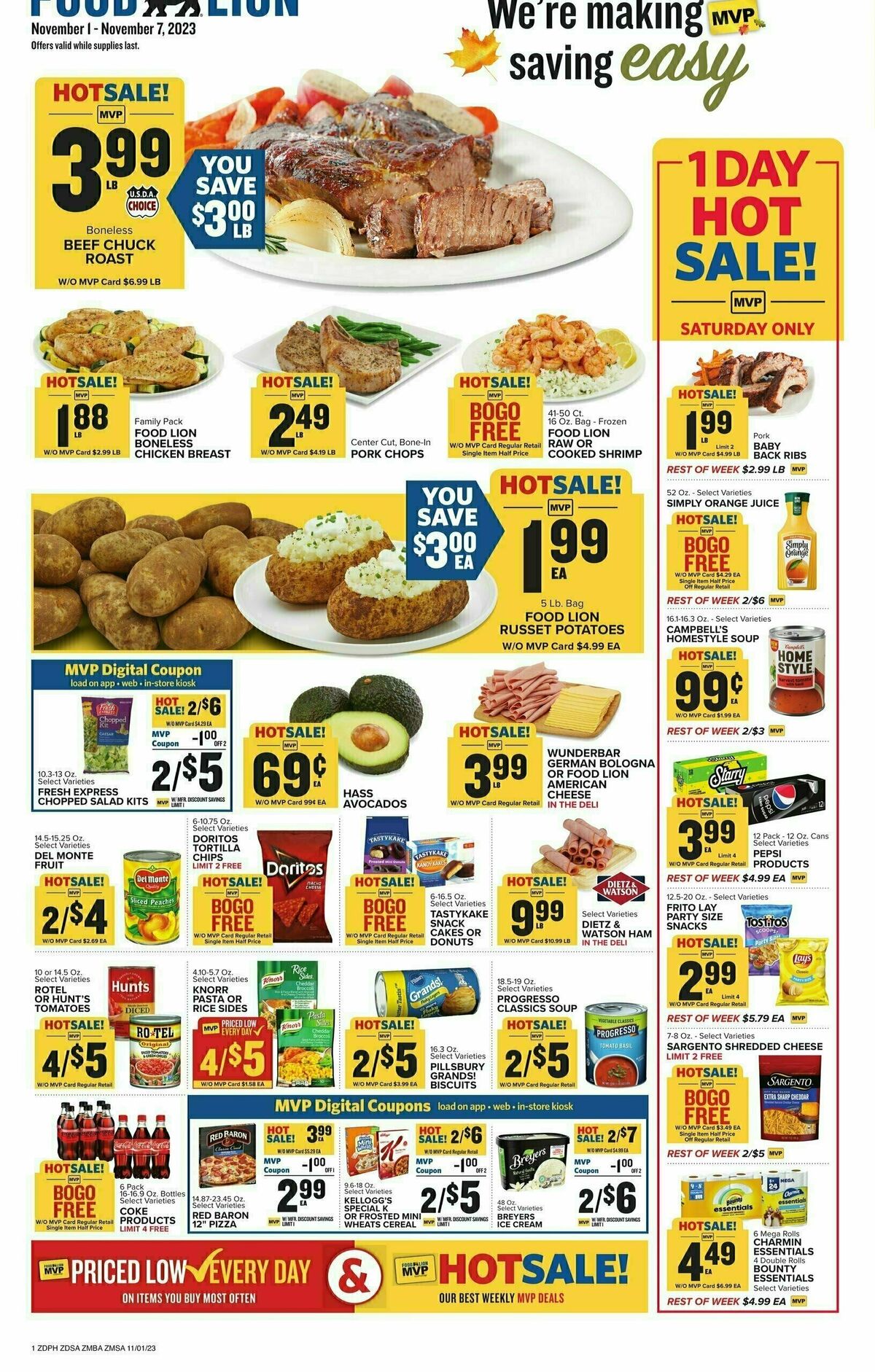Food Lion Weekly Ad from November 1