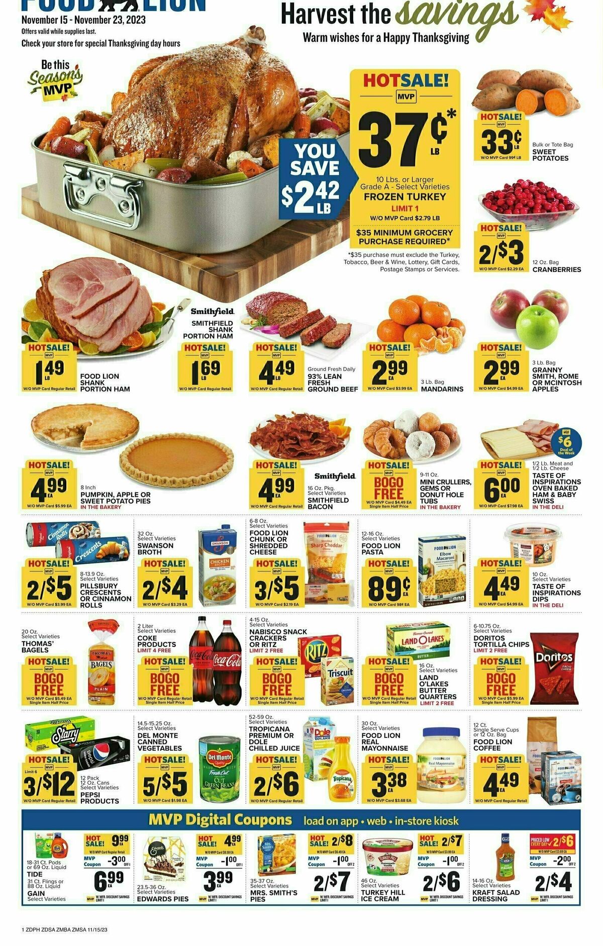 Food Lion Weekly Ad from November 15