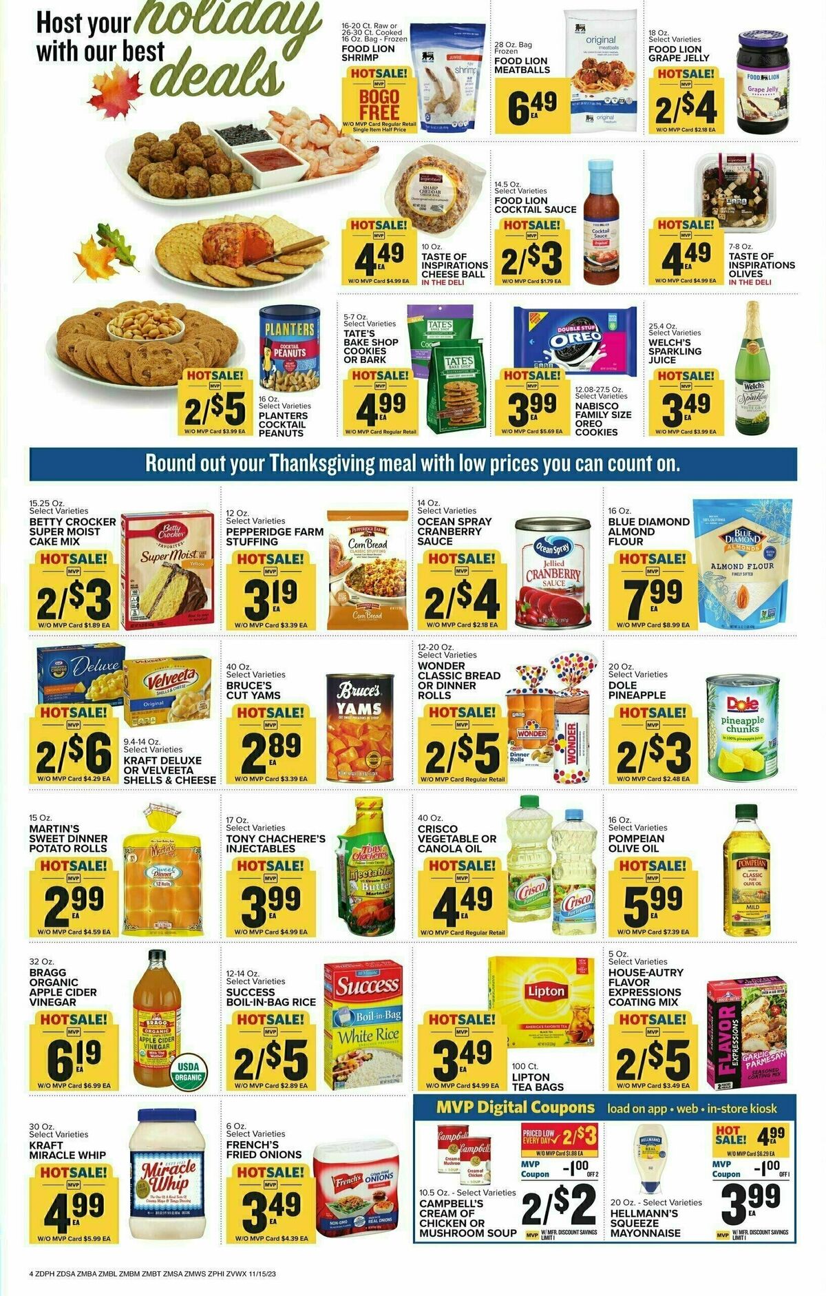 Food Lion Weekly Ad from November 15