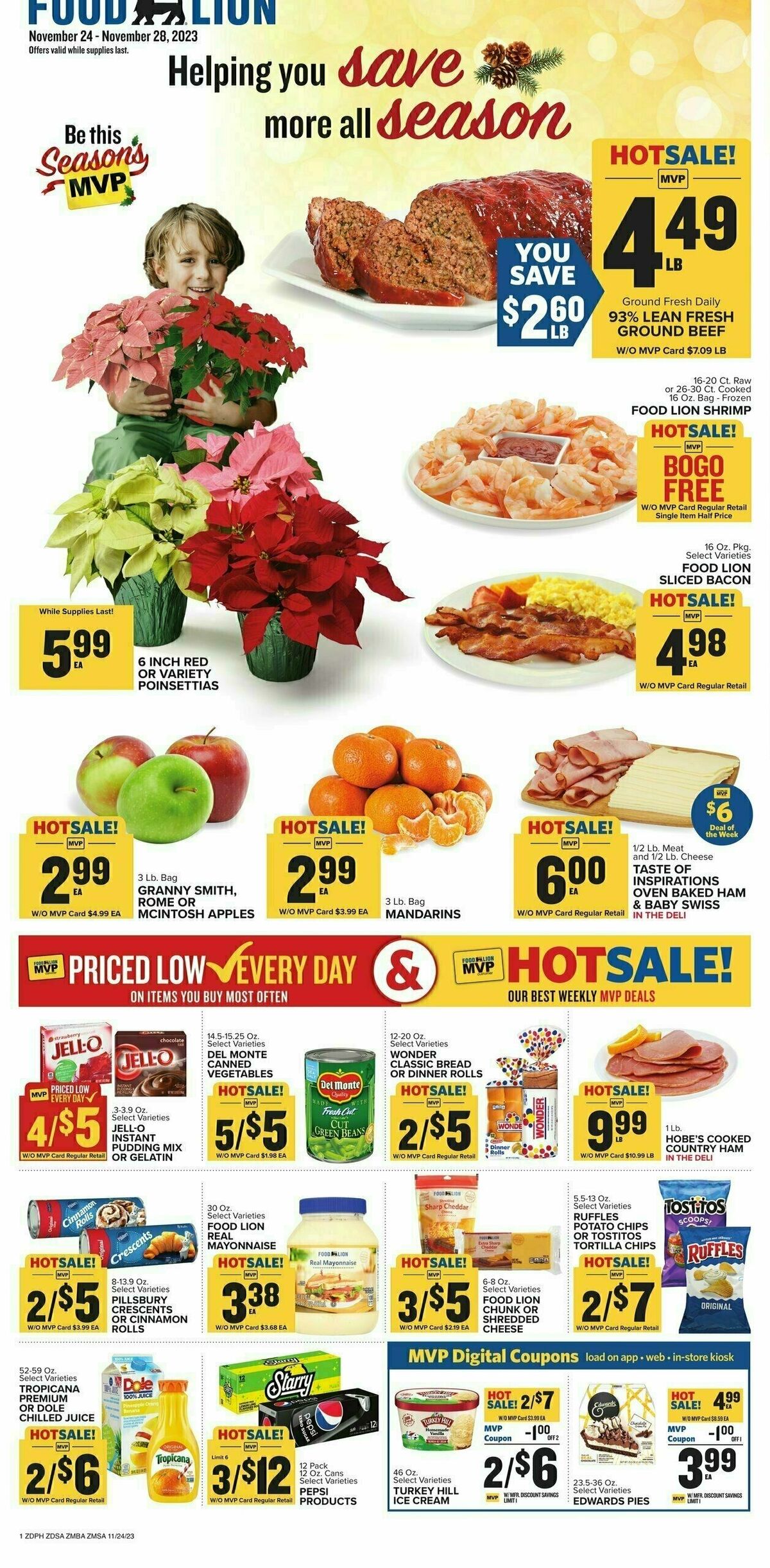 Food Lion Weekly Ad from November 24