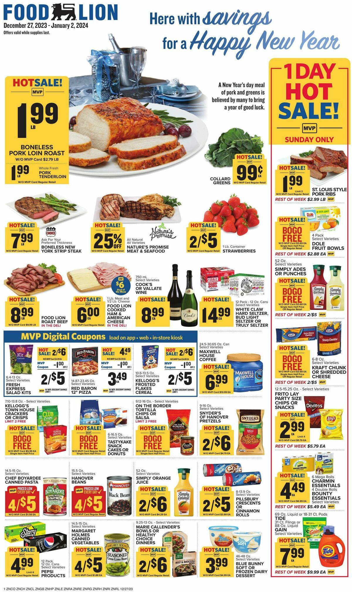 Food Lion Weekly Ad from December 27