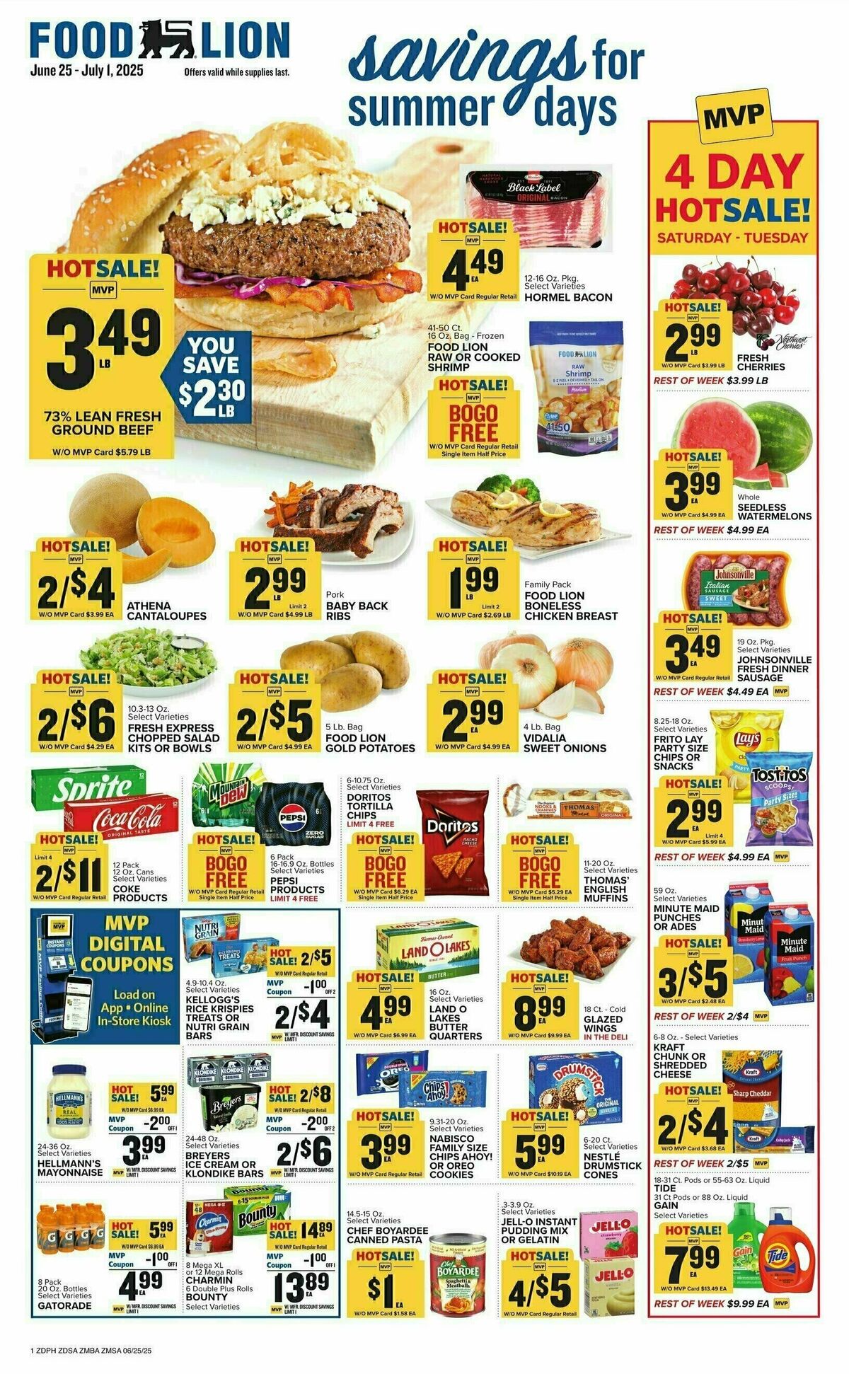 Food Lion Weekly Ad from June 25