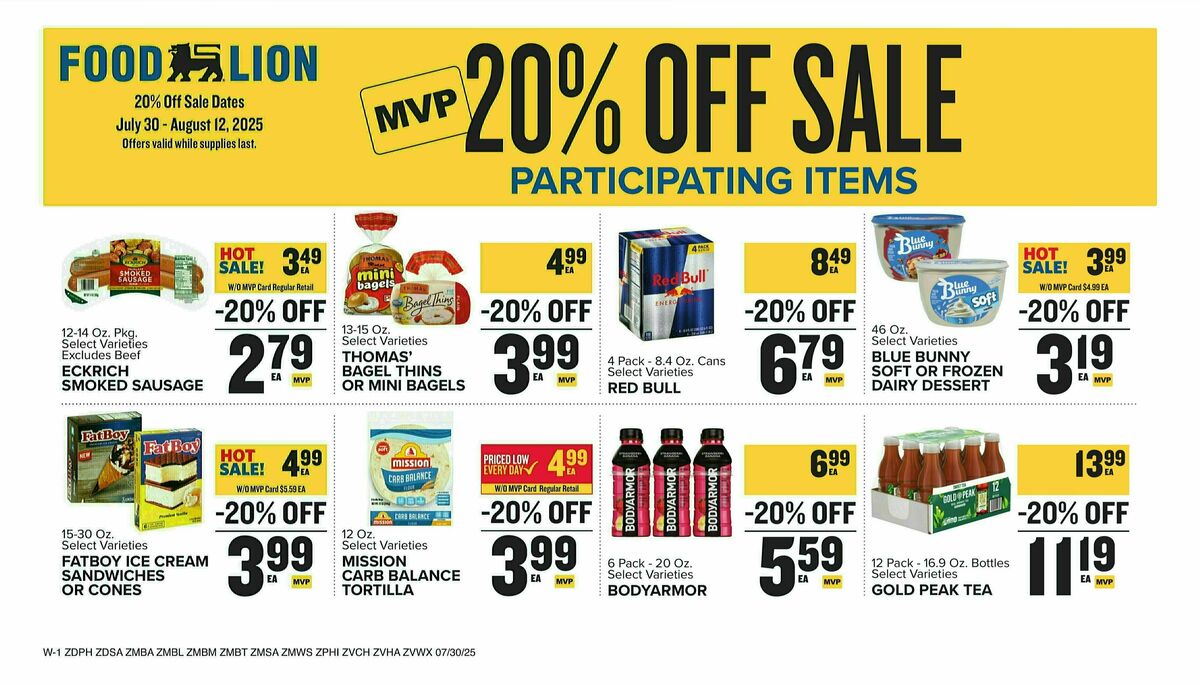 Food Lion Weekly Ad from July 30