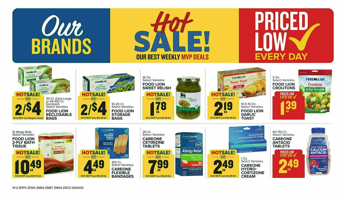 Food Lion Weekly Ad from September 3
