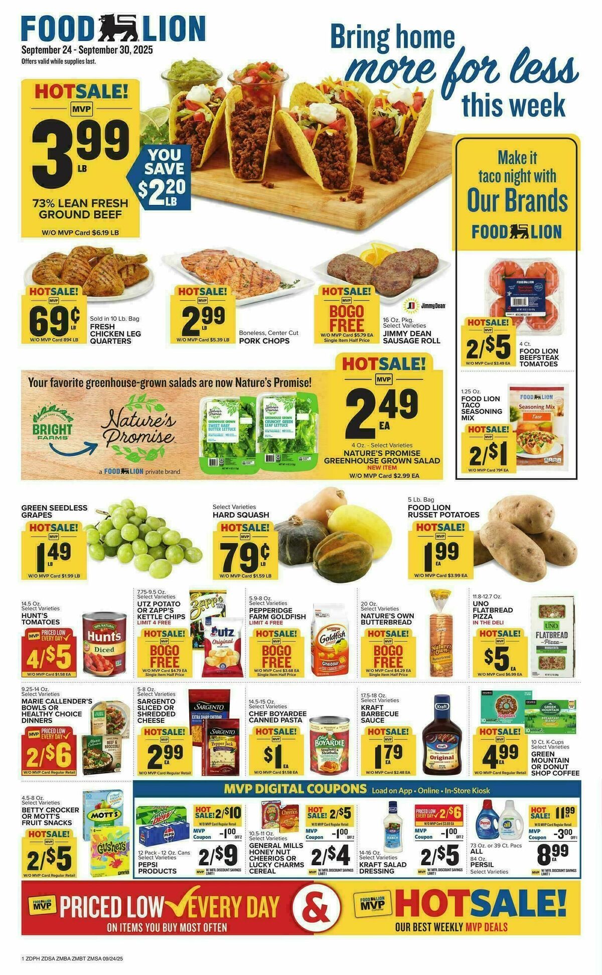 Food Lion Weekly Ad from September 24