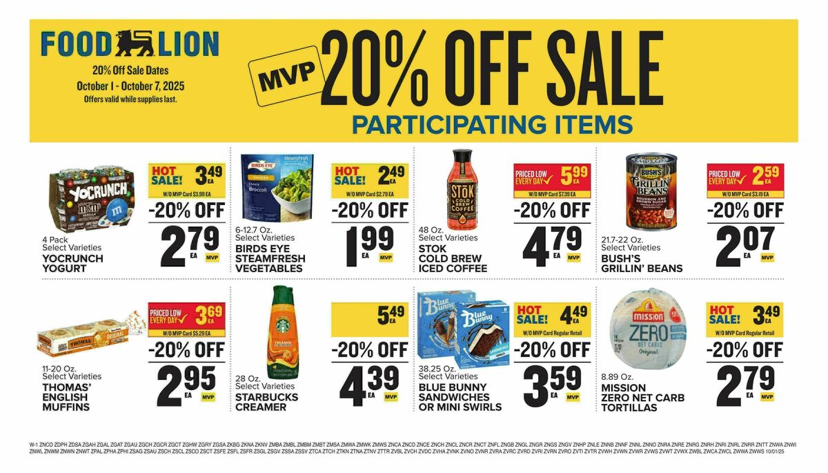 Food Lion Weekly Ad from October 1
