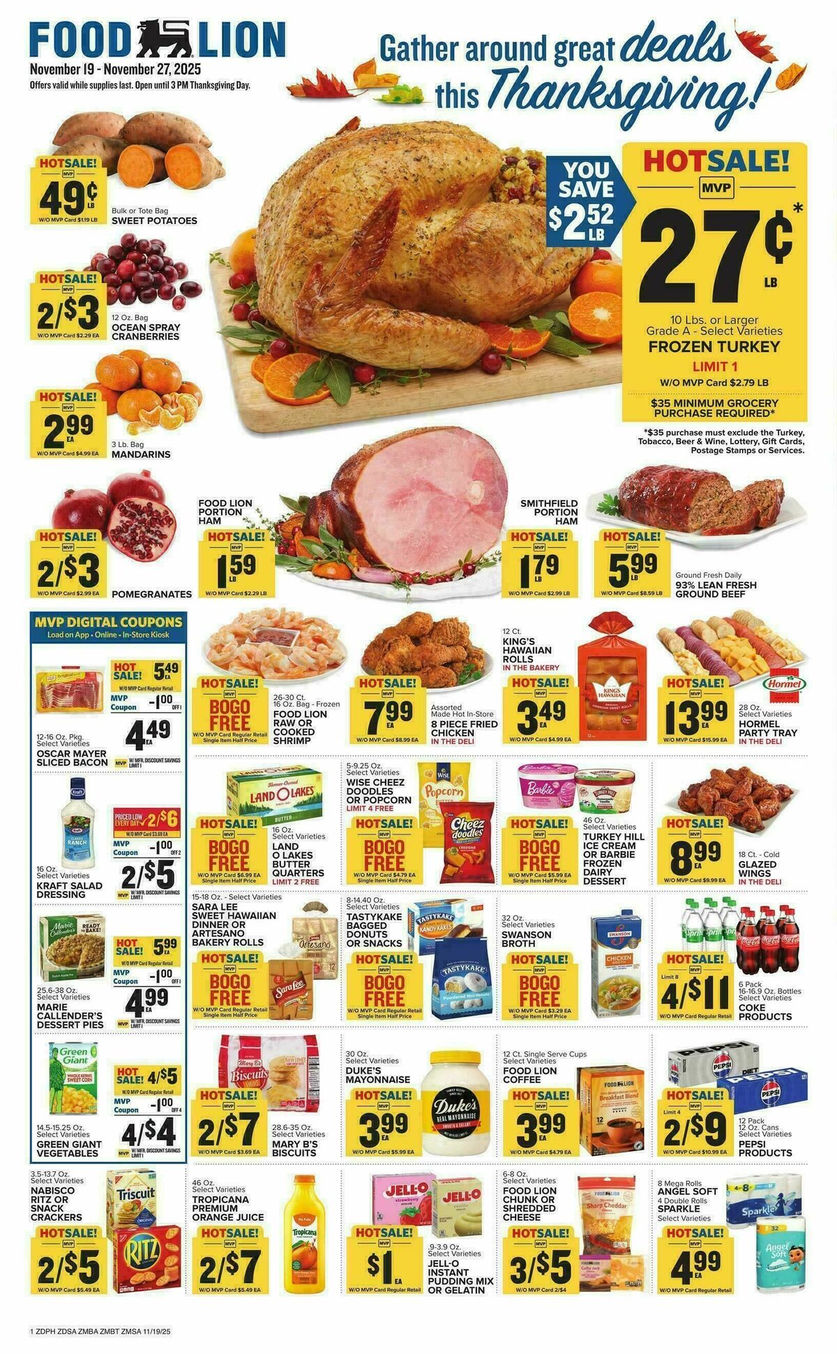 Food Lion Weekly Ad from November 19