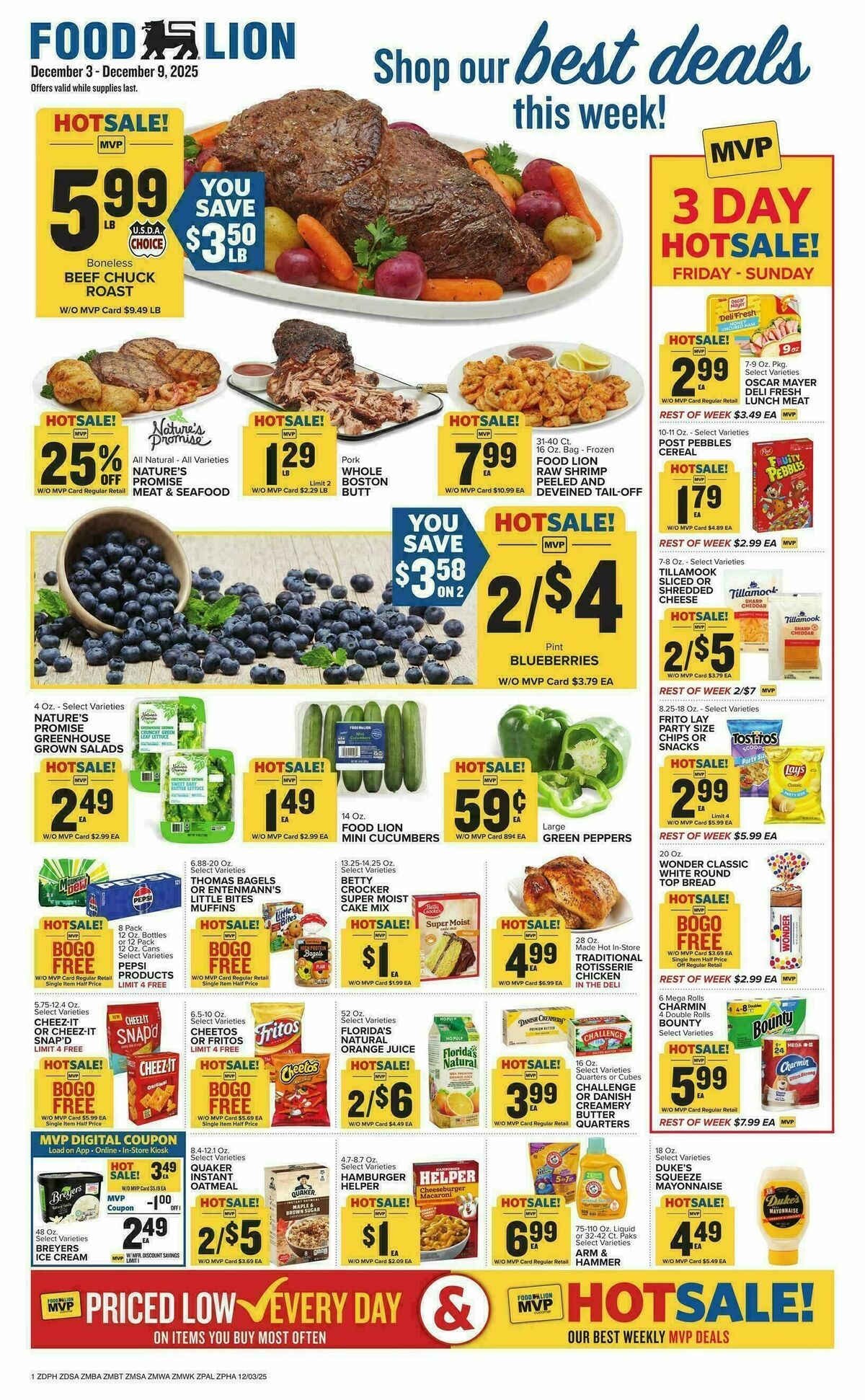 Food Lion Weekly Ad from December 3