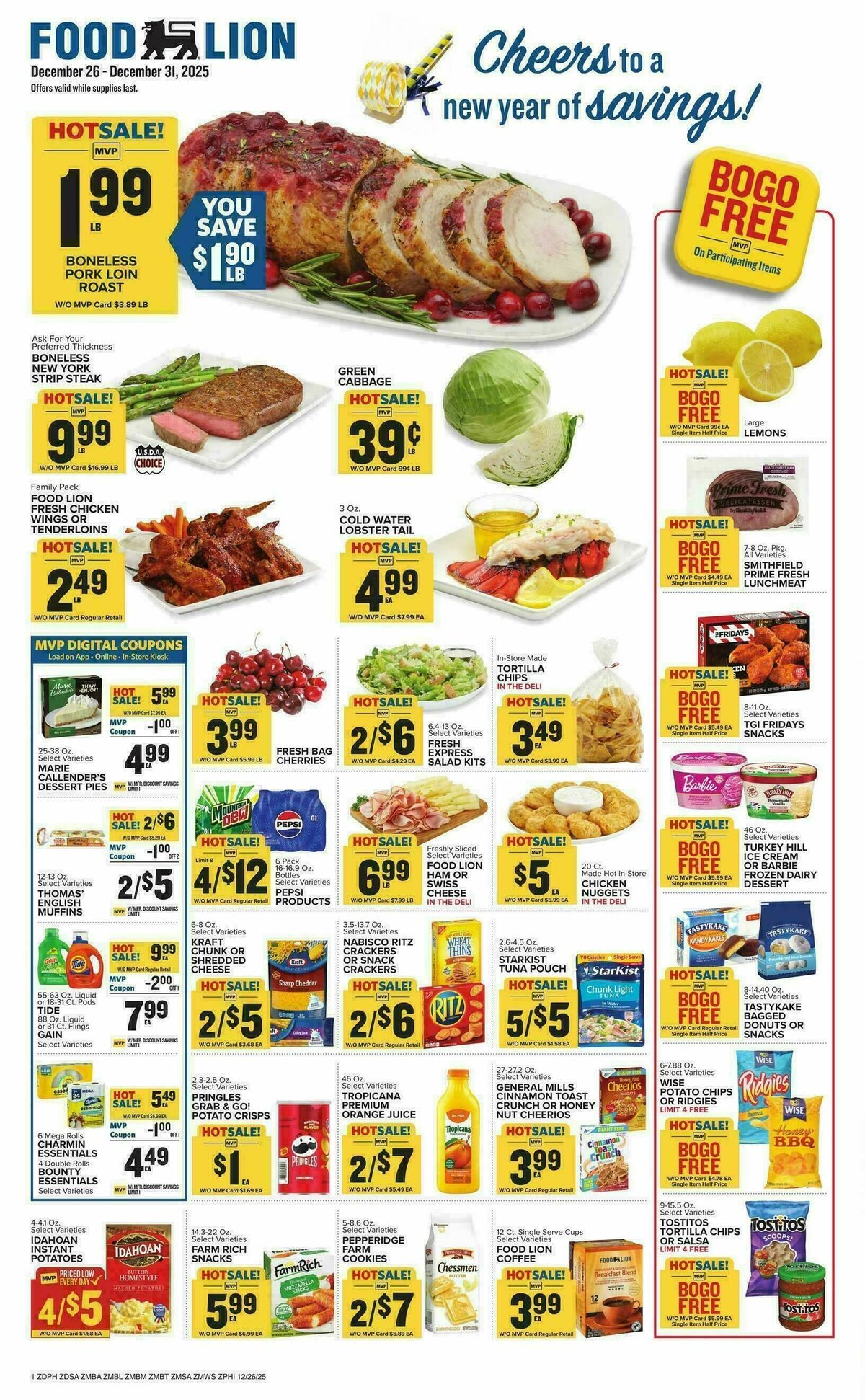 Food Lion Weekly Ad from December 26