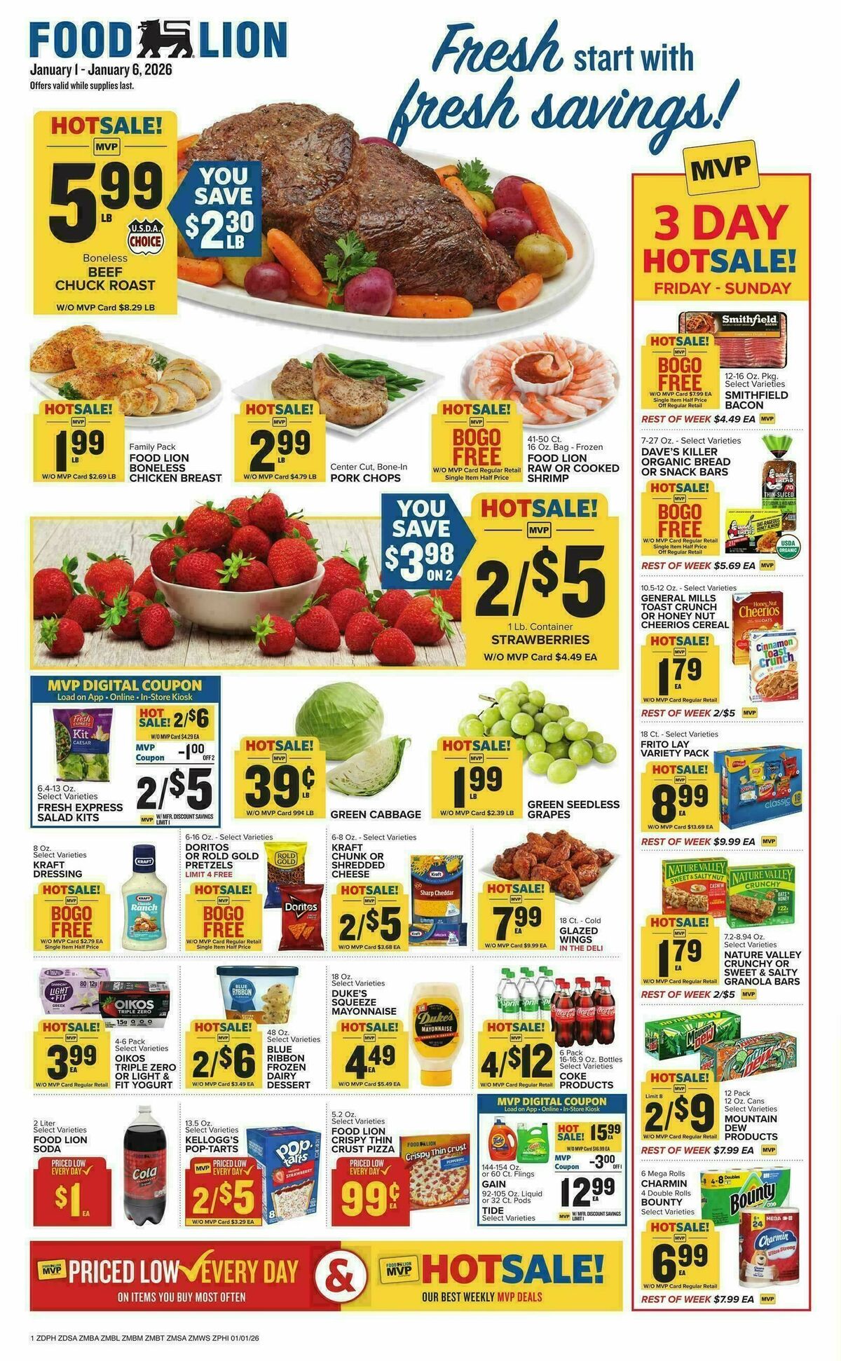 Food Lion Weekly Ad from January 1