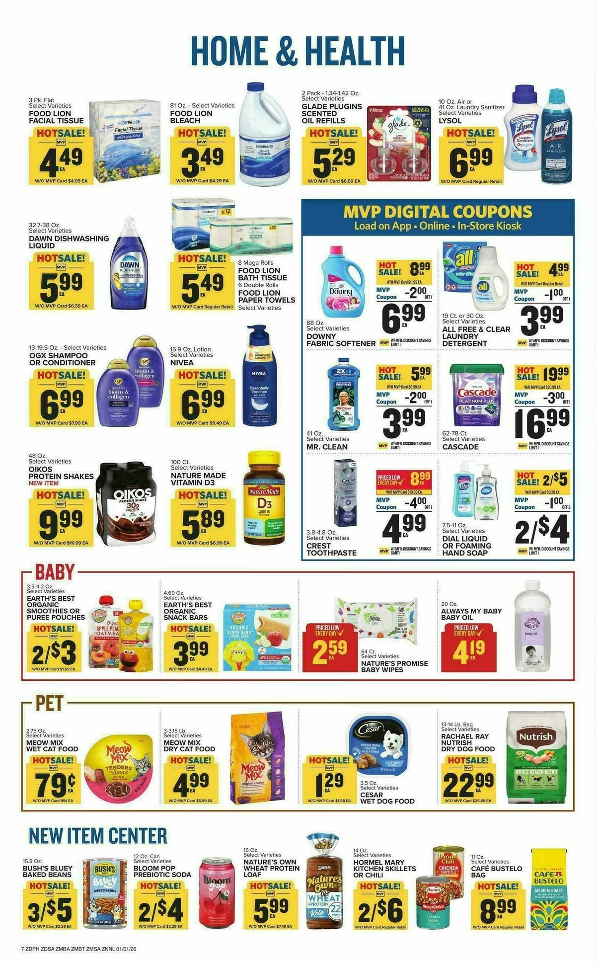 Food Lion Weekly Ad from January 1