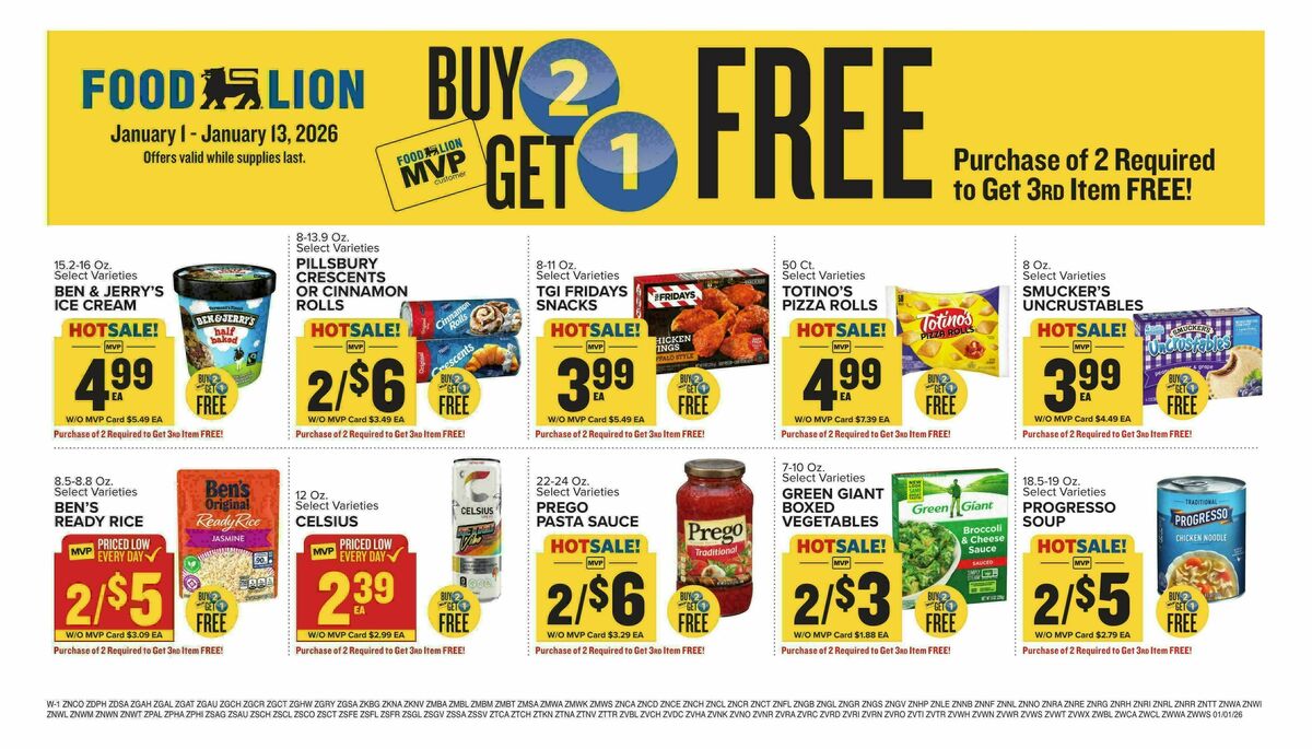 Food Lion Weekly Ad from January 1