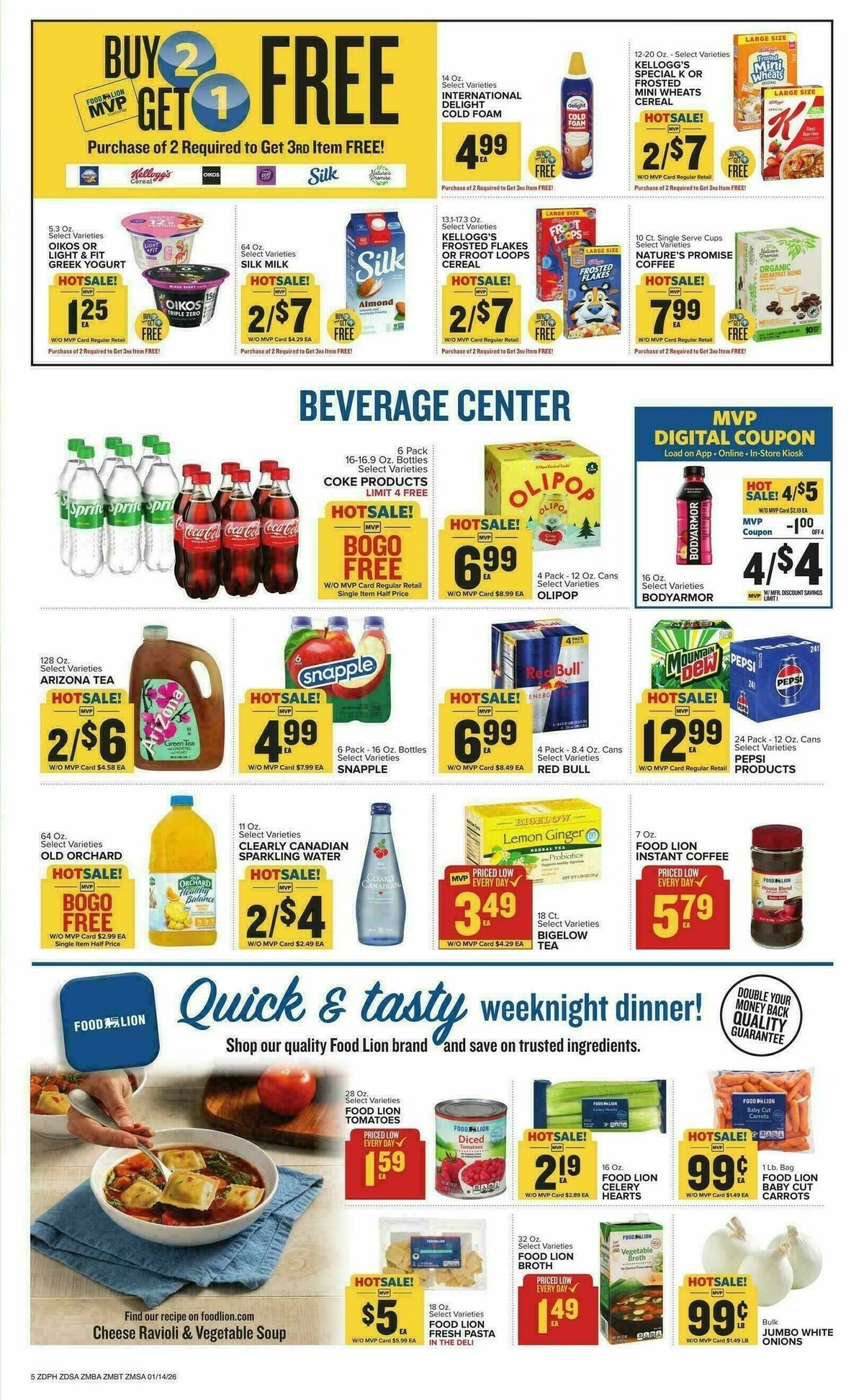 Food Lion Weekly Ad from January 14