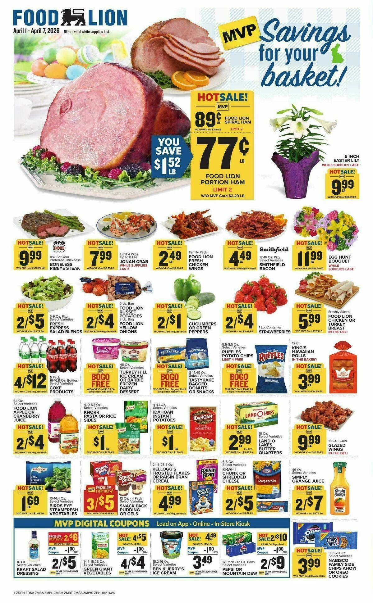 Food Lion Weekly Ad from April 1