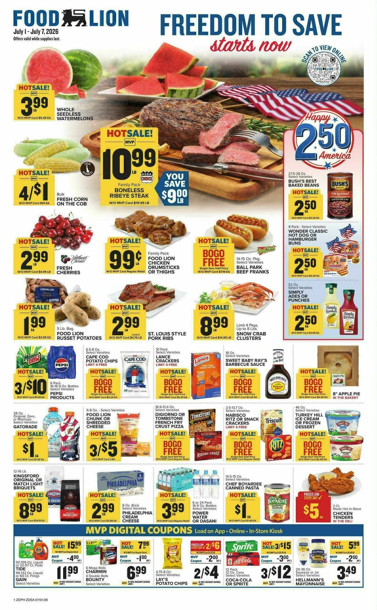 Food Lion Weekly Ad from July 1