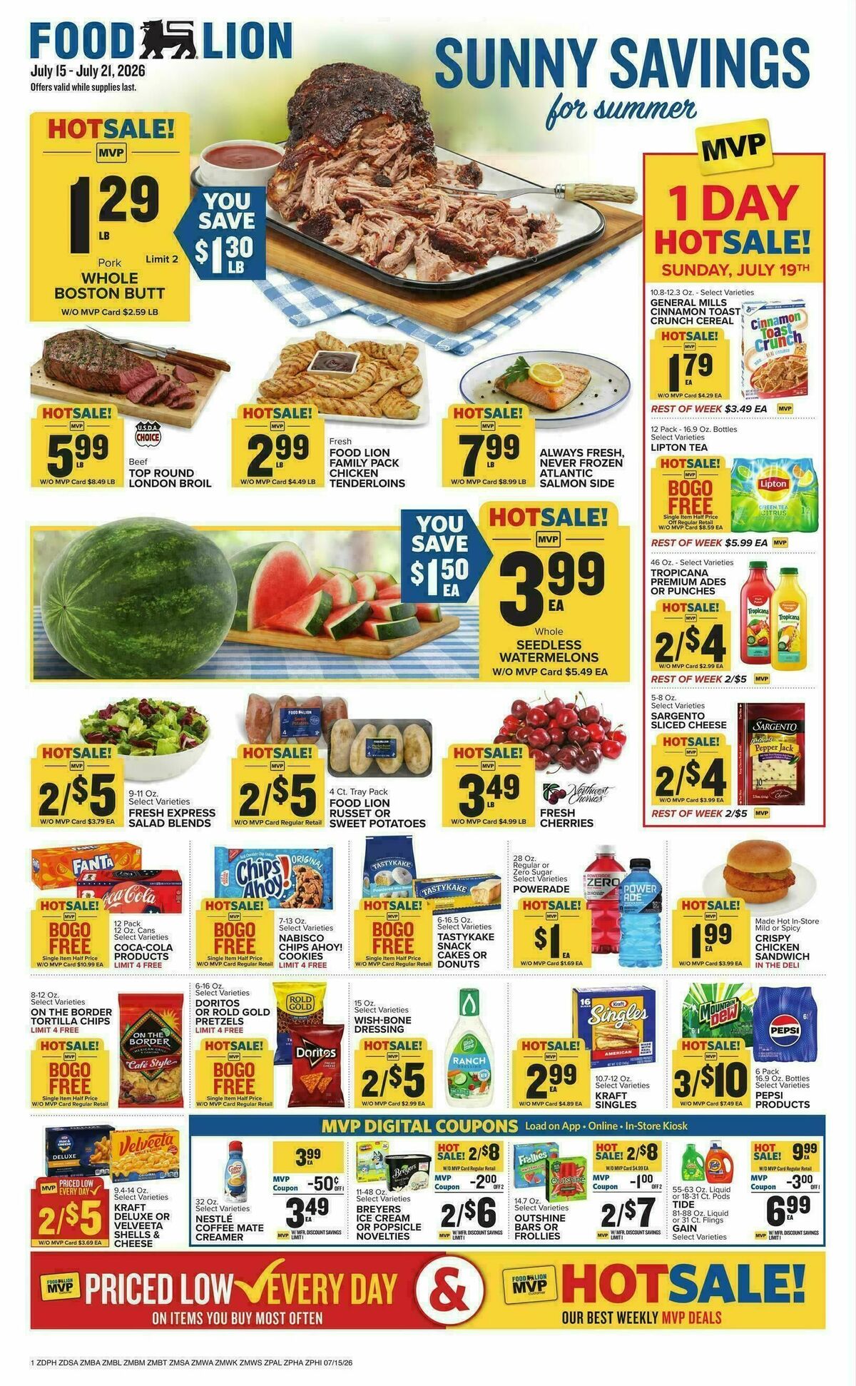 Food Lion Weekly Ad from July 15