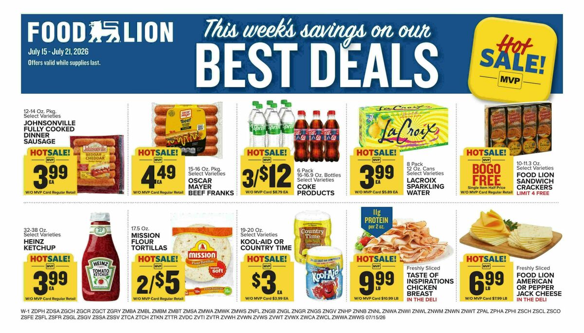 Food Lion Weekly Ad from July 15