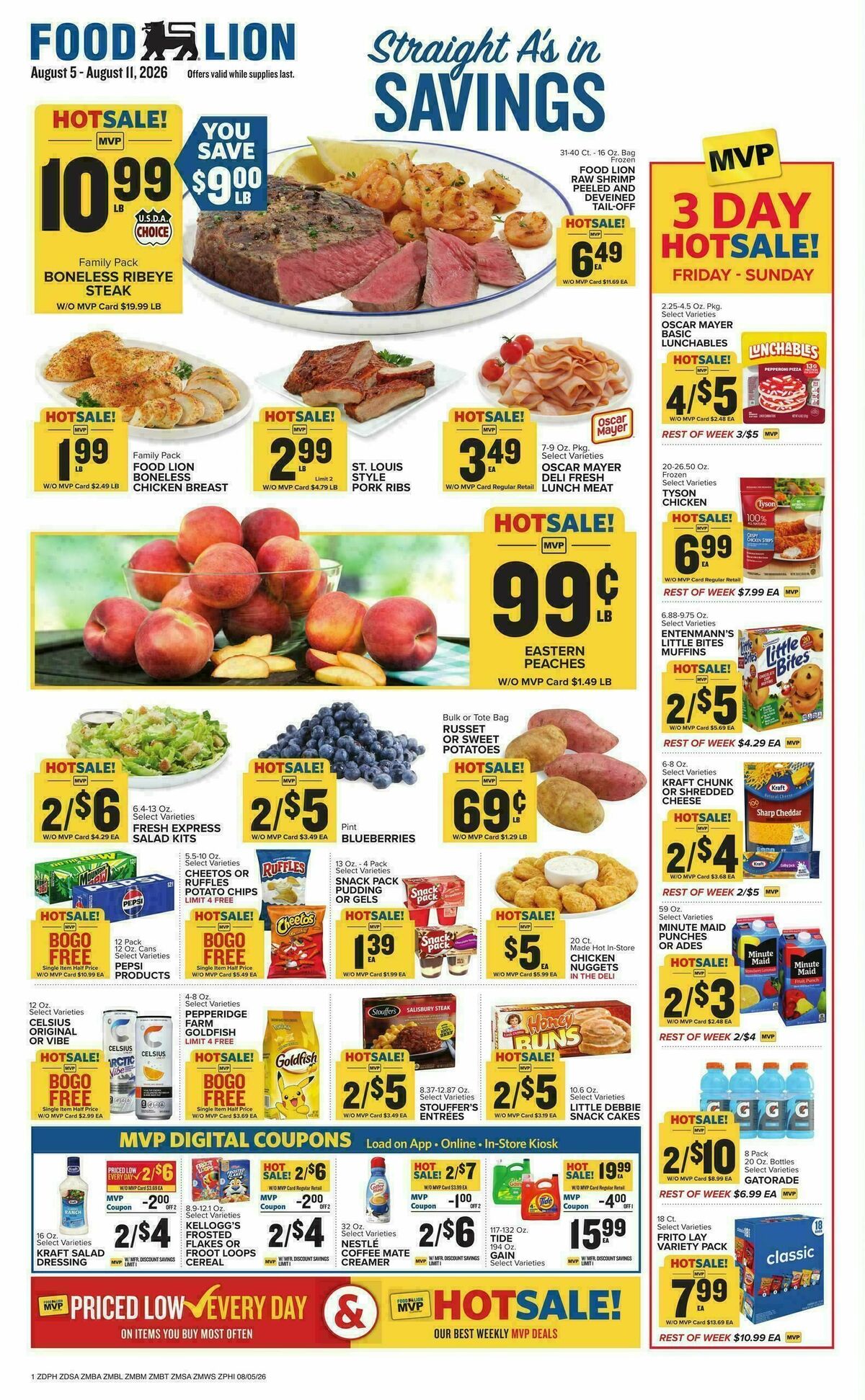 Food Lion Weekly Ad from August 5