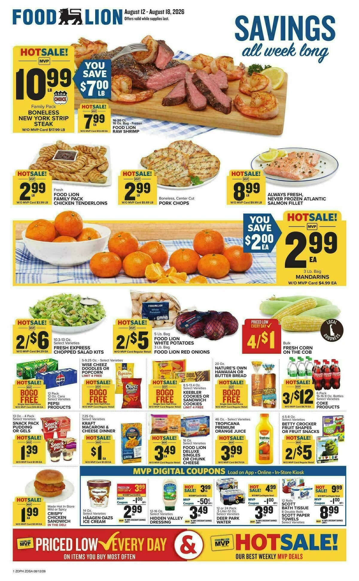 Food Lion Weekly Ad from August 12